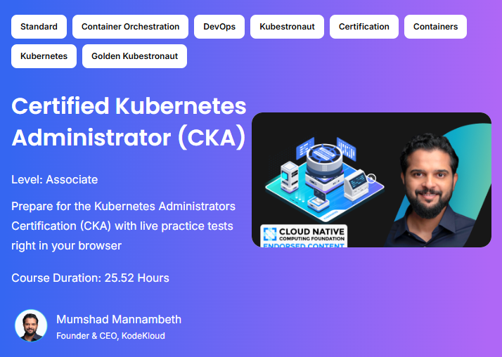KodeKloud CKA Course