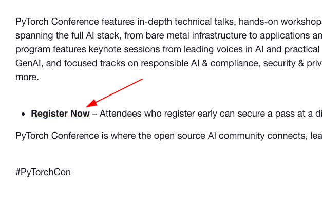 This is the PyTorch conference site with ticket register link