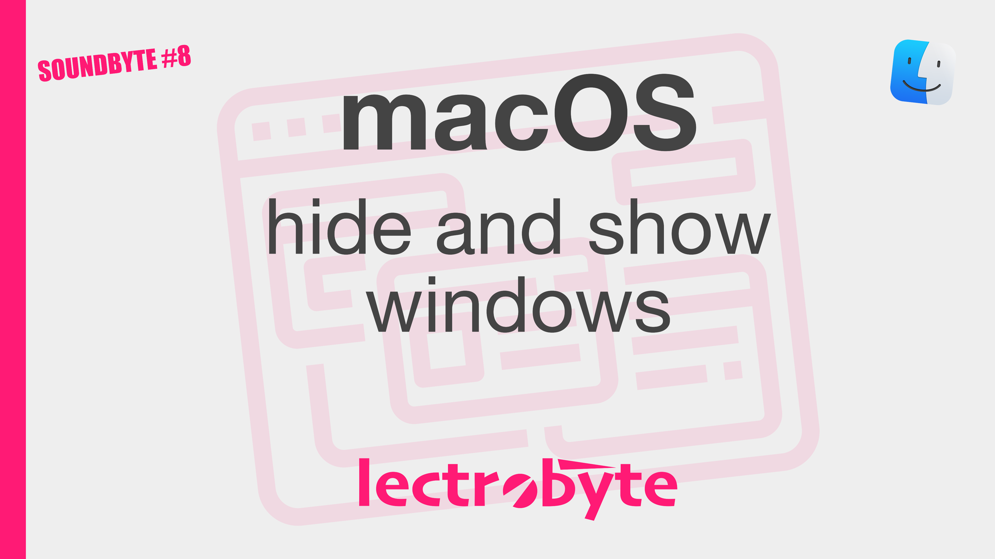 SOUNDBYTE #8 macOS Hide and Show Windows artwork. Icon by VINZENCE STUDIO @ The Noun Project.