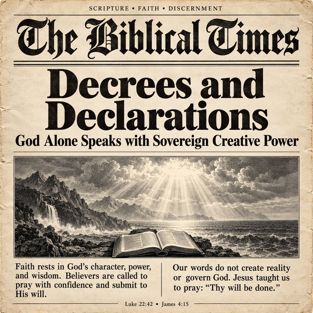 Decrees and Declarations