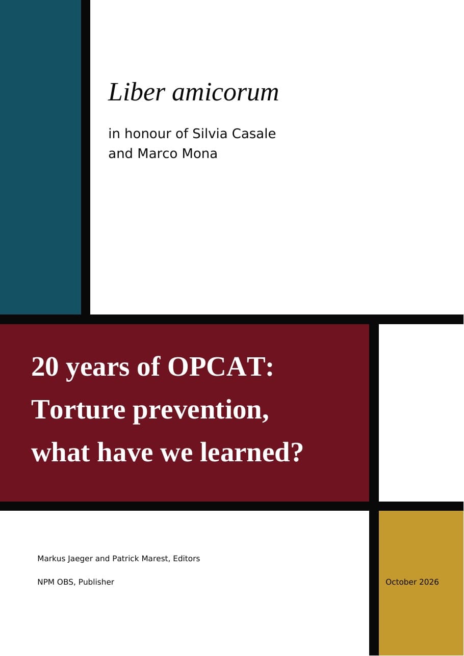 Liber Amicorum, 20 Years OPCAT, cover