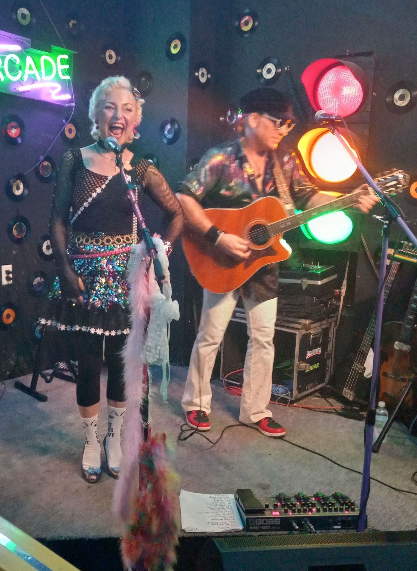 Paula Ann belts out an 80's hit