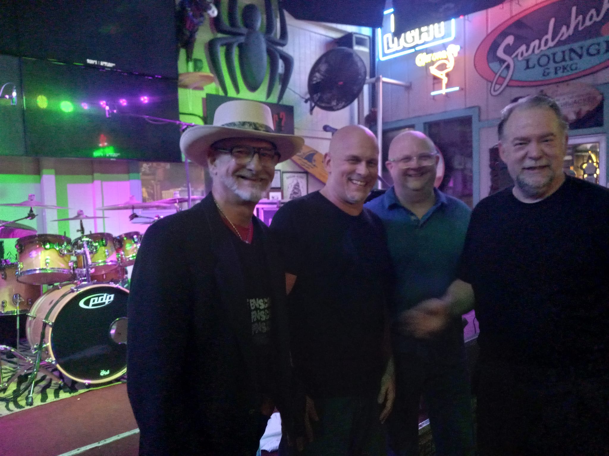 The Beatman posing with one of my favorite bands, Harrison Avenue long past the pain