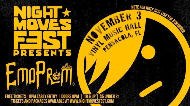 Night Moves Fest Emo Prom 
