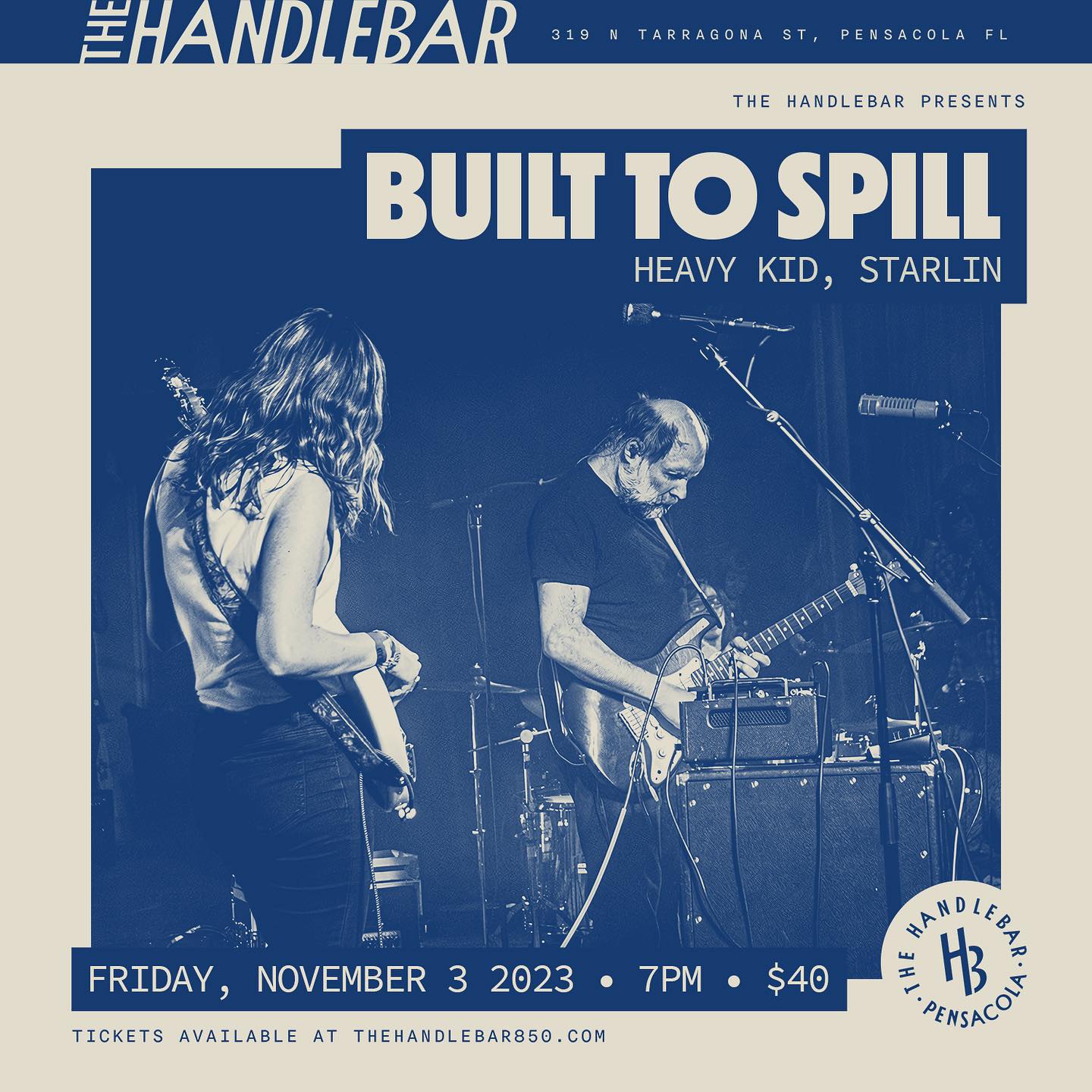 Built To Spill, Heavy Kid, and Starlin Show flyer