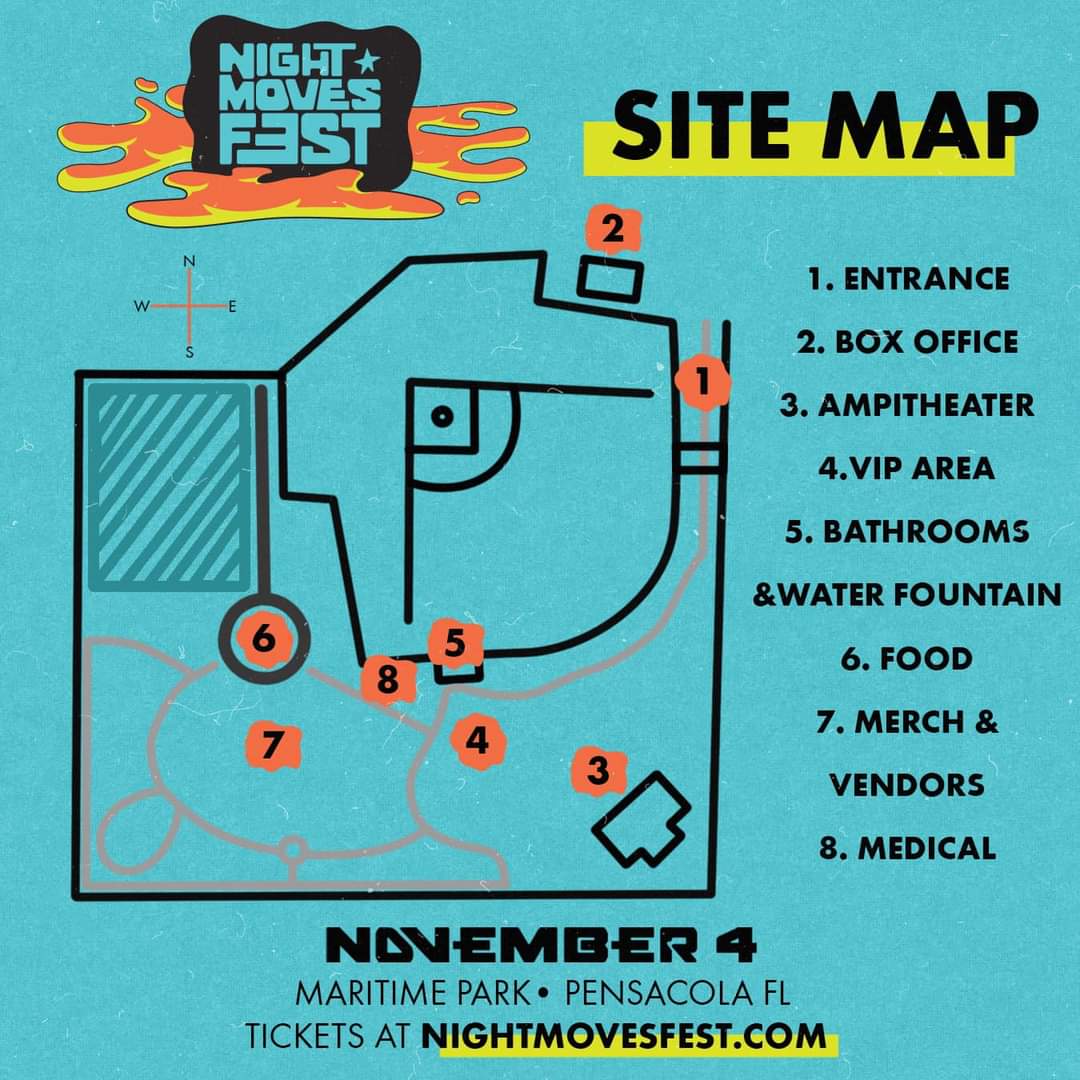 Official Night Moves Fest map