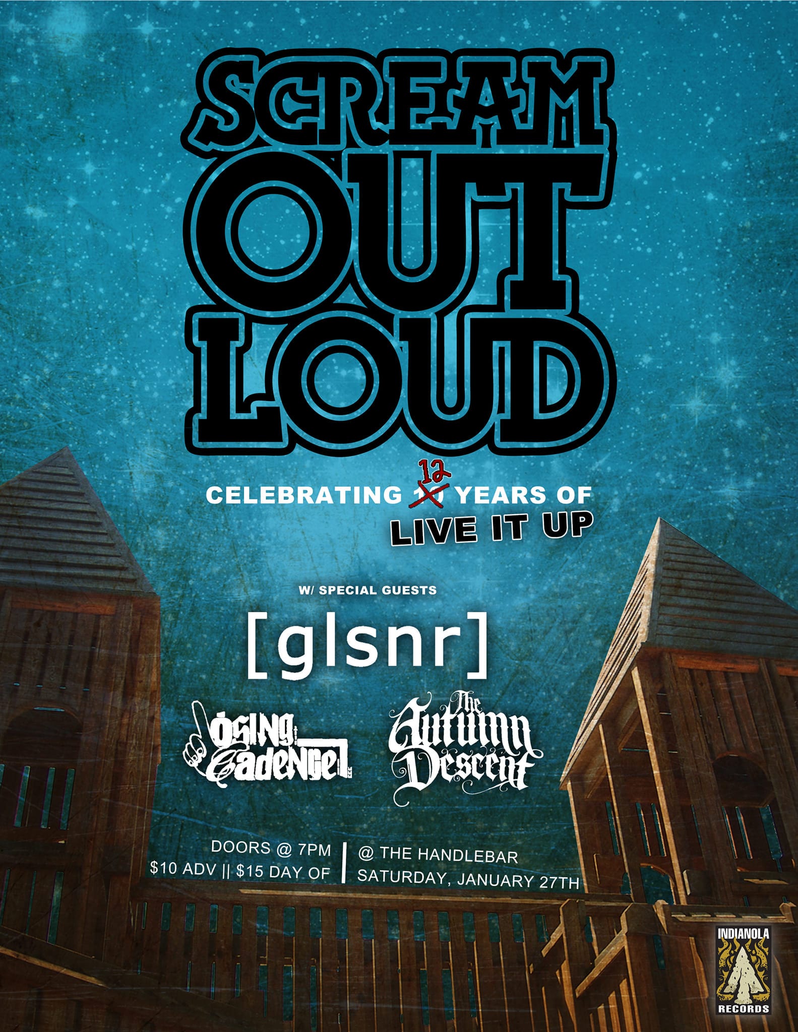 Show flyer for the event