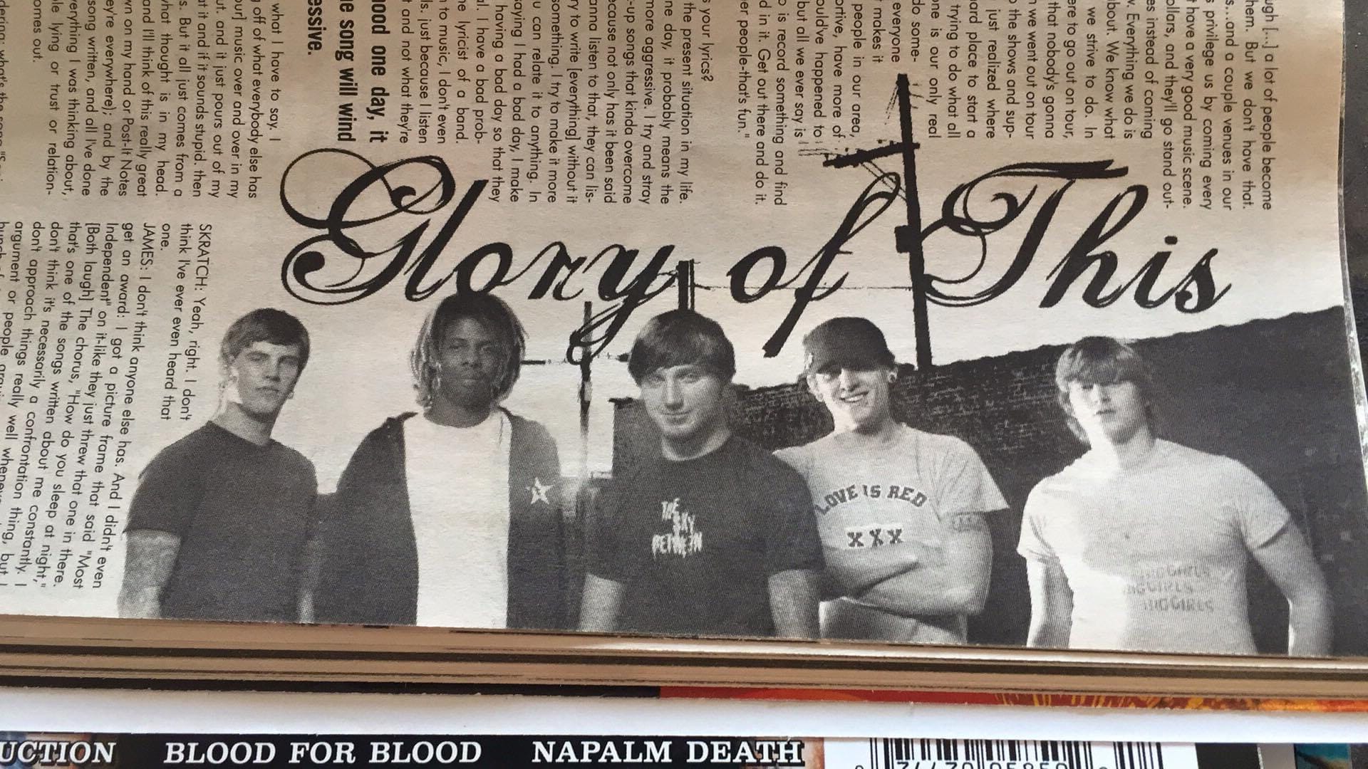 Early years of the Glory Of This band members