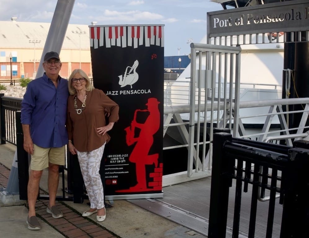 Jazz Pensacola board member Dean Vanderhoof, and Wendy Emeny.