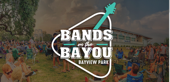 Bands On The Bayou 2023 logo.