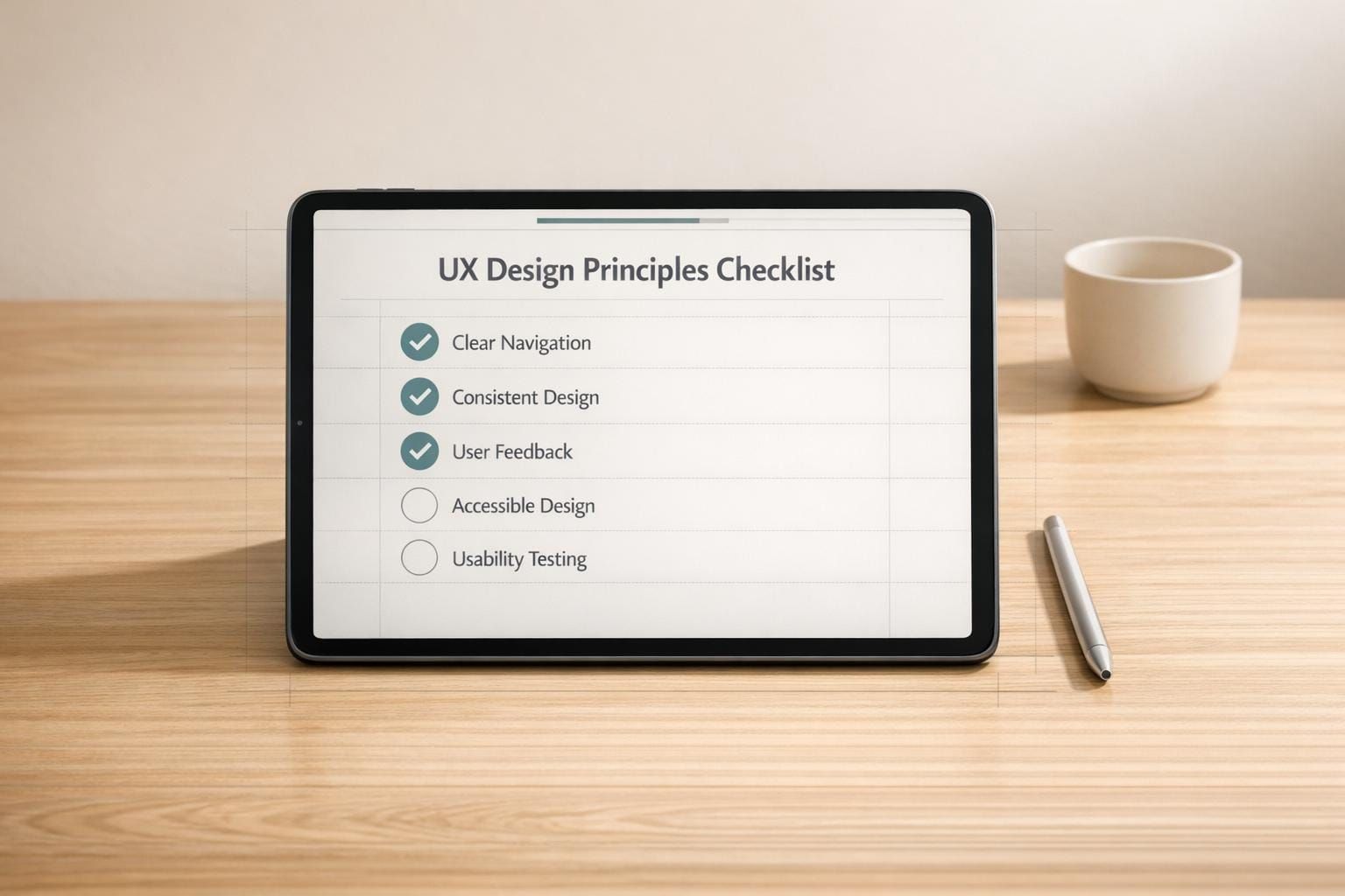 UX Design Principles Checklist