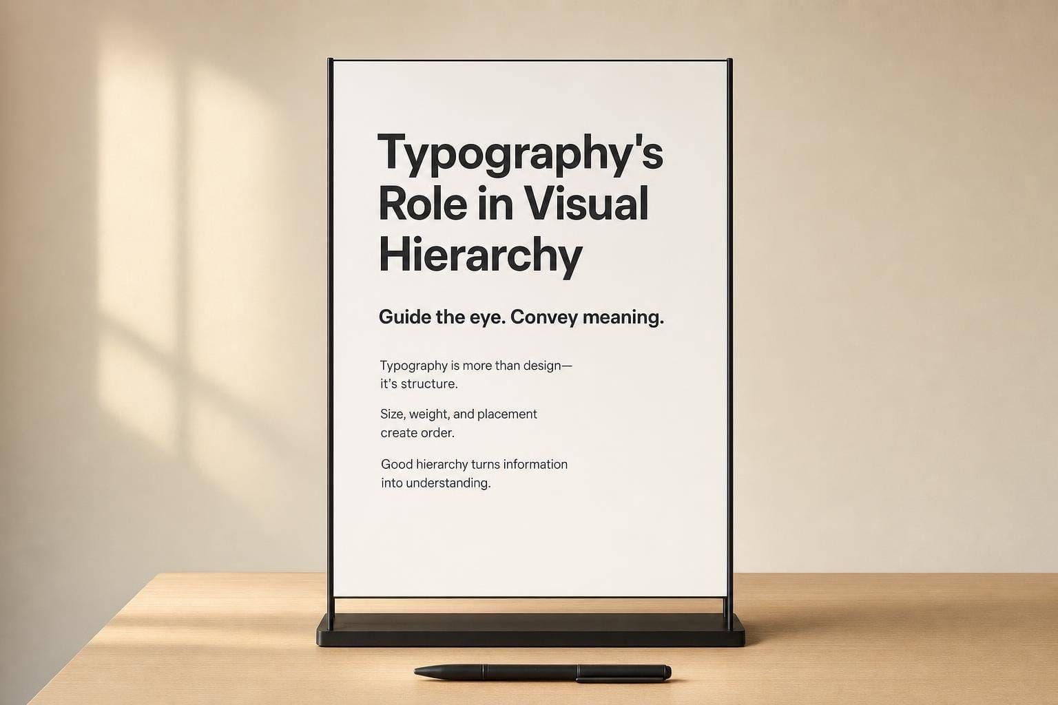 Typography's Role in Visual Hierarchy