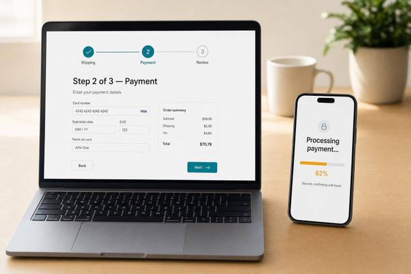 Progress Bars vs Steppers in Checkout Flows
