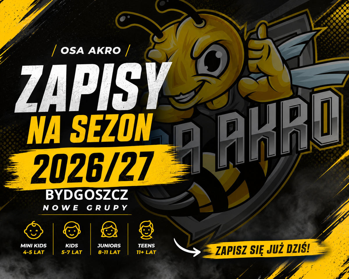 ZAPISY NA AKROBATYKĘ 2026/27 – BYDGOSZCZ