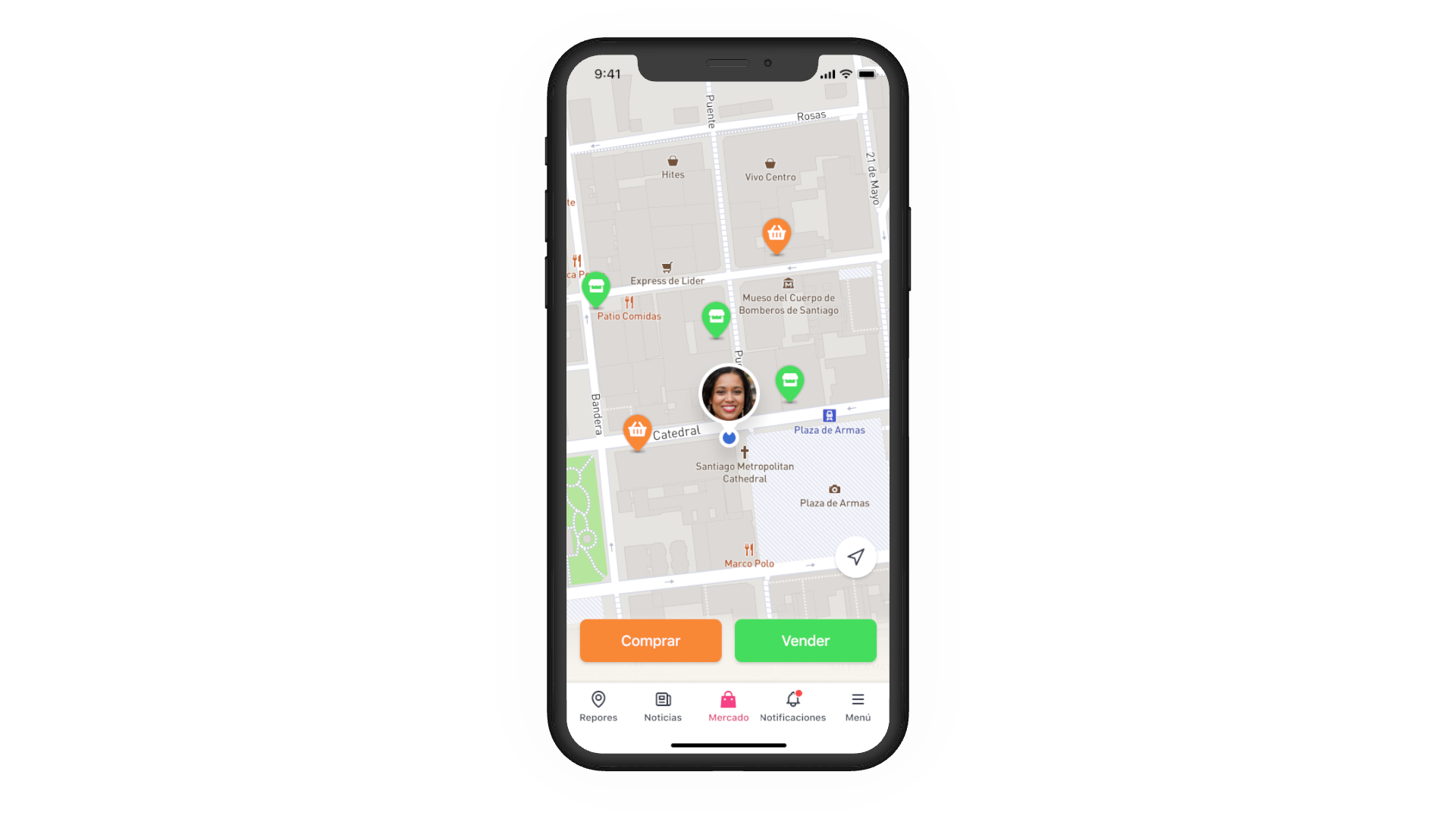 En la sección de Mercado encontrarás las compras y ventas locales.