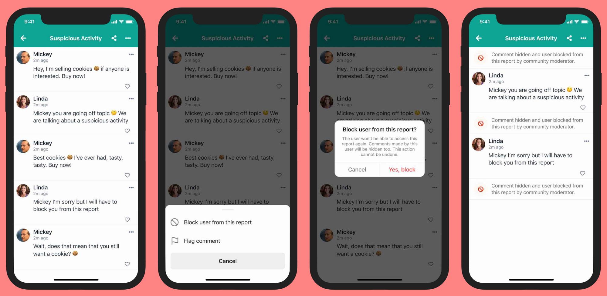 Cómo bloquear a un usuario de tu reporte.