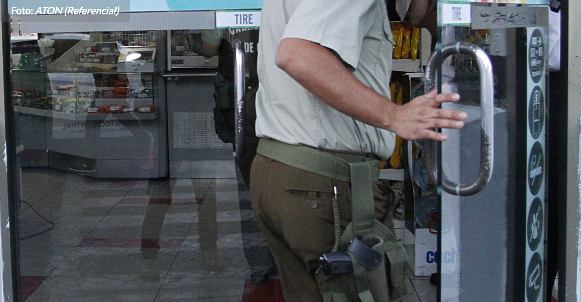 Carabineros detuvo a ladrón de servicentro por denuncia a través de SOSAFE.