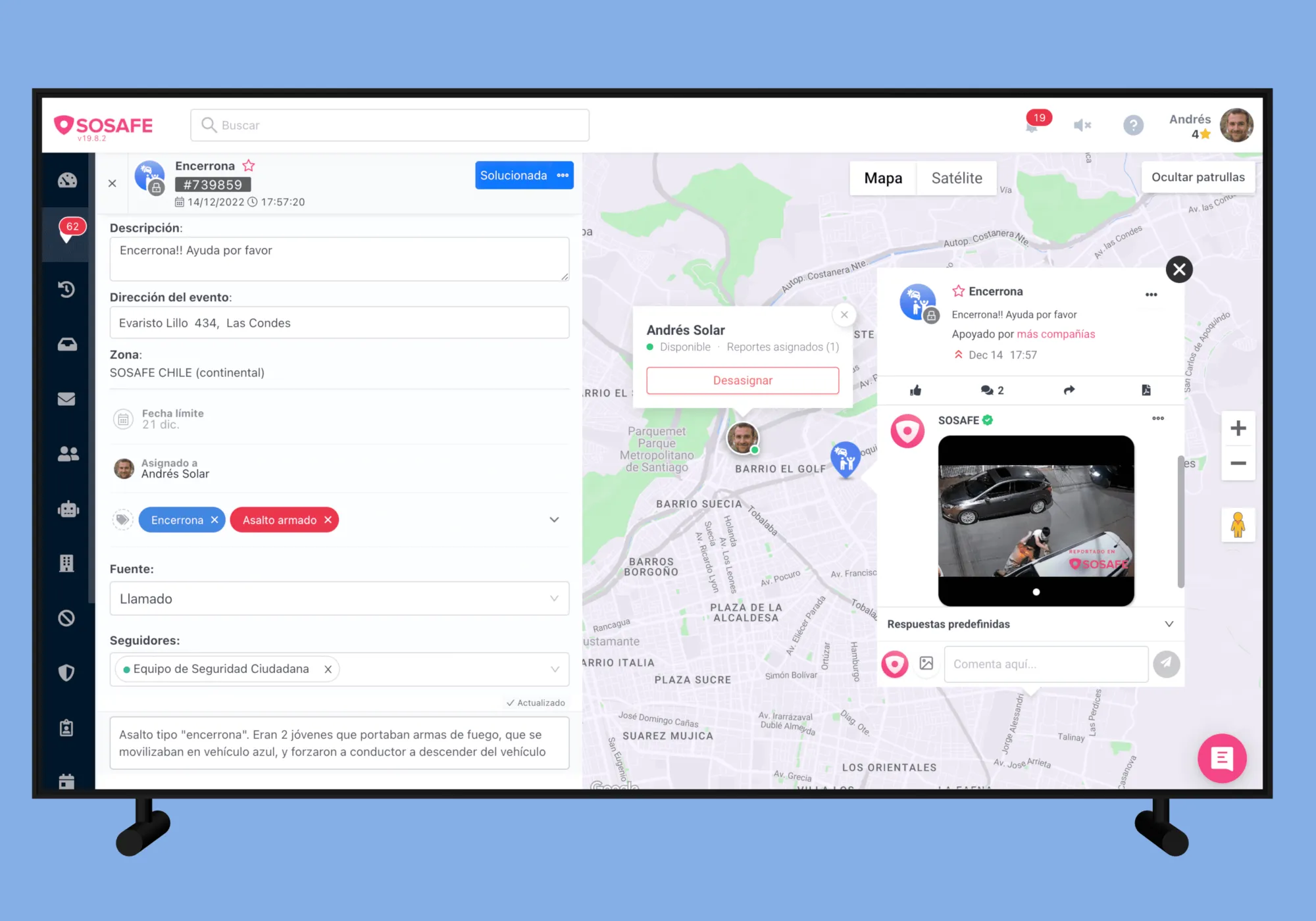 SOSAFE CAD (Computer-Aided Dispatch)