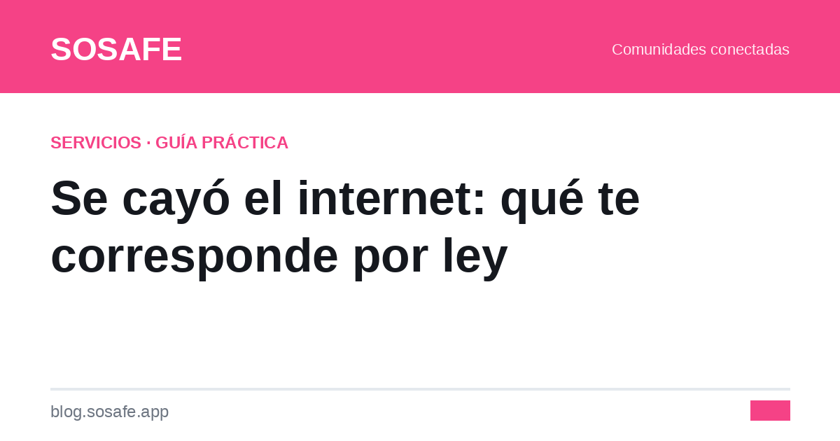 Corte de internet en Chile: cómo reclamar y qué descuento