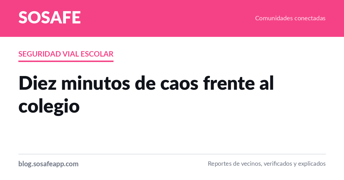 Autos mal estacionados frente al colegio: qué hacer