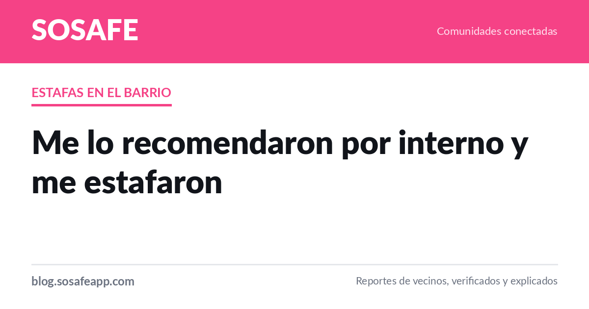 Transferí y me estafaron: el contacto recomendado