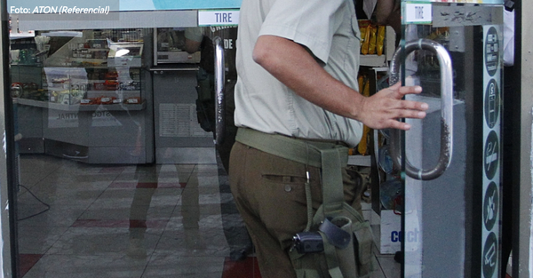 Carabineros detuvo a ladrón de servicentro por denuncia a través de SOSAFE.