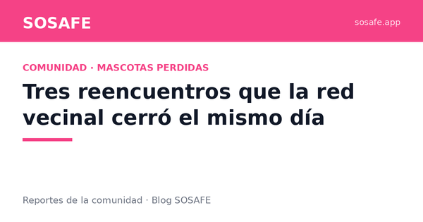Perdidos más de un mes: tres reencuentros en un día