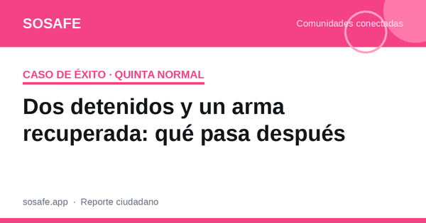 Detención por seguridad municipal: qué pasa después