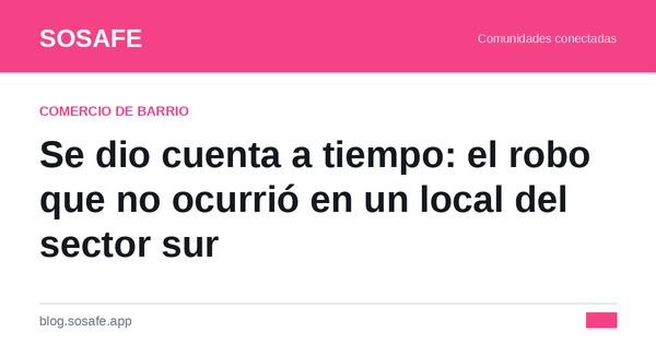 Robo frustrado: cómo proteger tu local de barrio