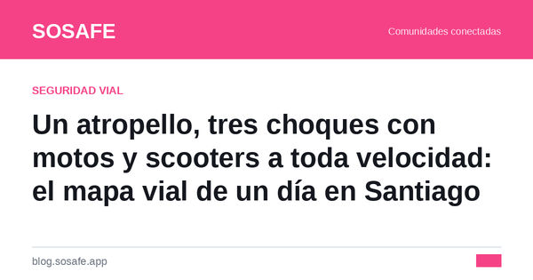 Atropellos, motos y scooters: un día vial en Santiago