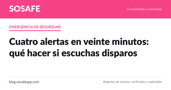 Balazos de madrugada: qué hacer si escuchas disparos