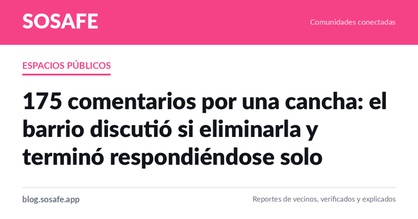 ¿De quién es la cancha del barrio y cómo se recupera?