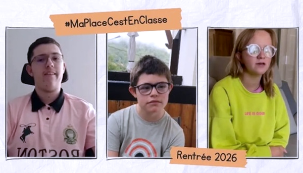 Rentrée scolaire : « Ma place c’est en classe » veut montrer ce que l’inclusion apporte à tous