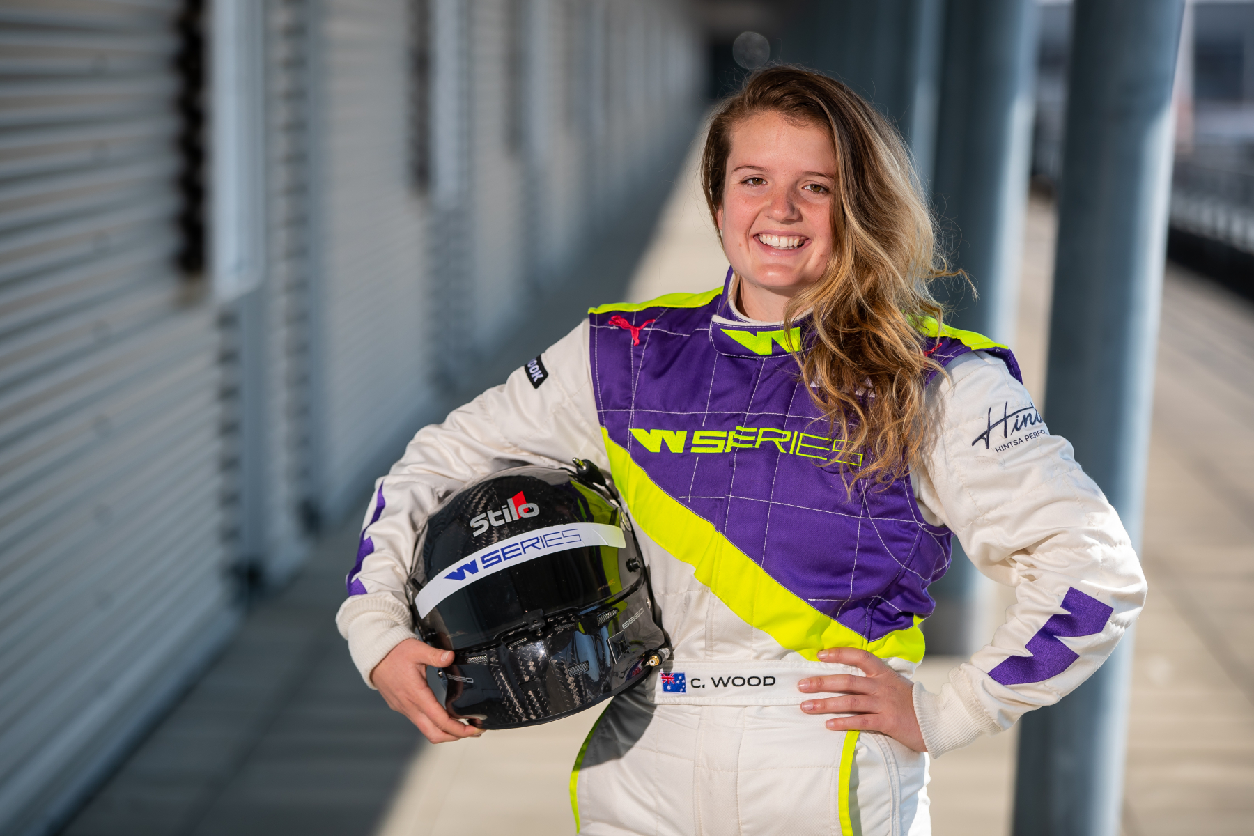 Caitlin Wood at the final W Series test