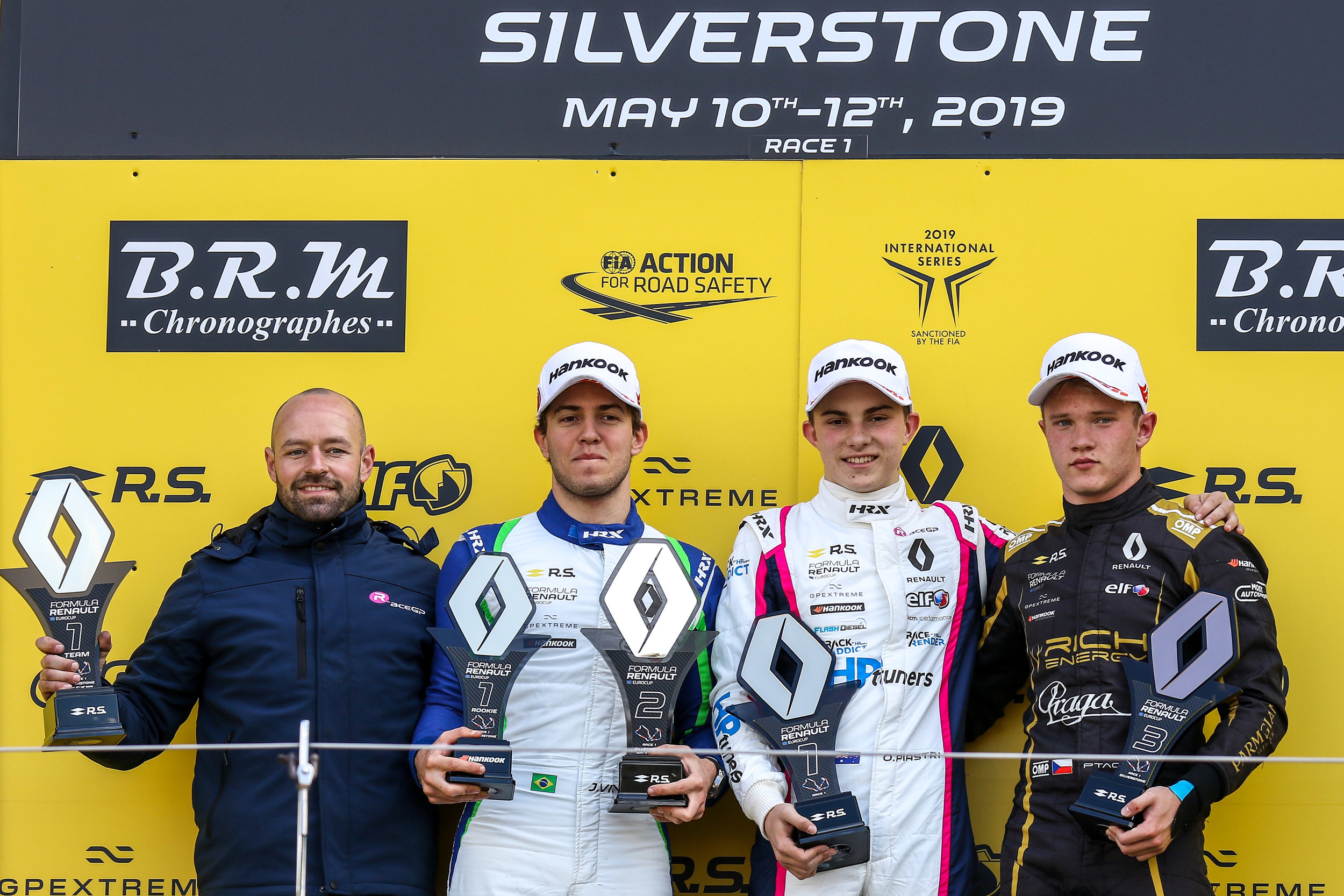 Piastri on the top step of the podium for Round 3