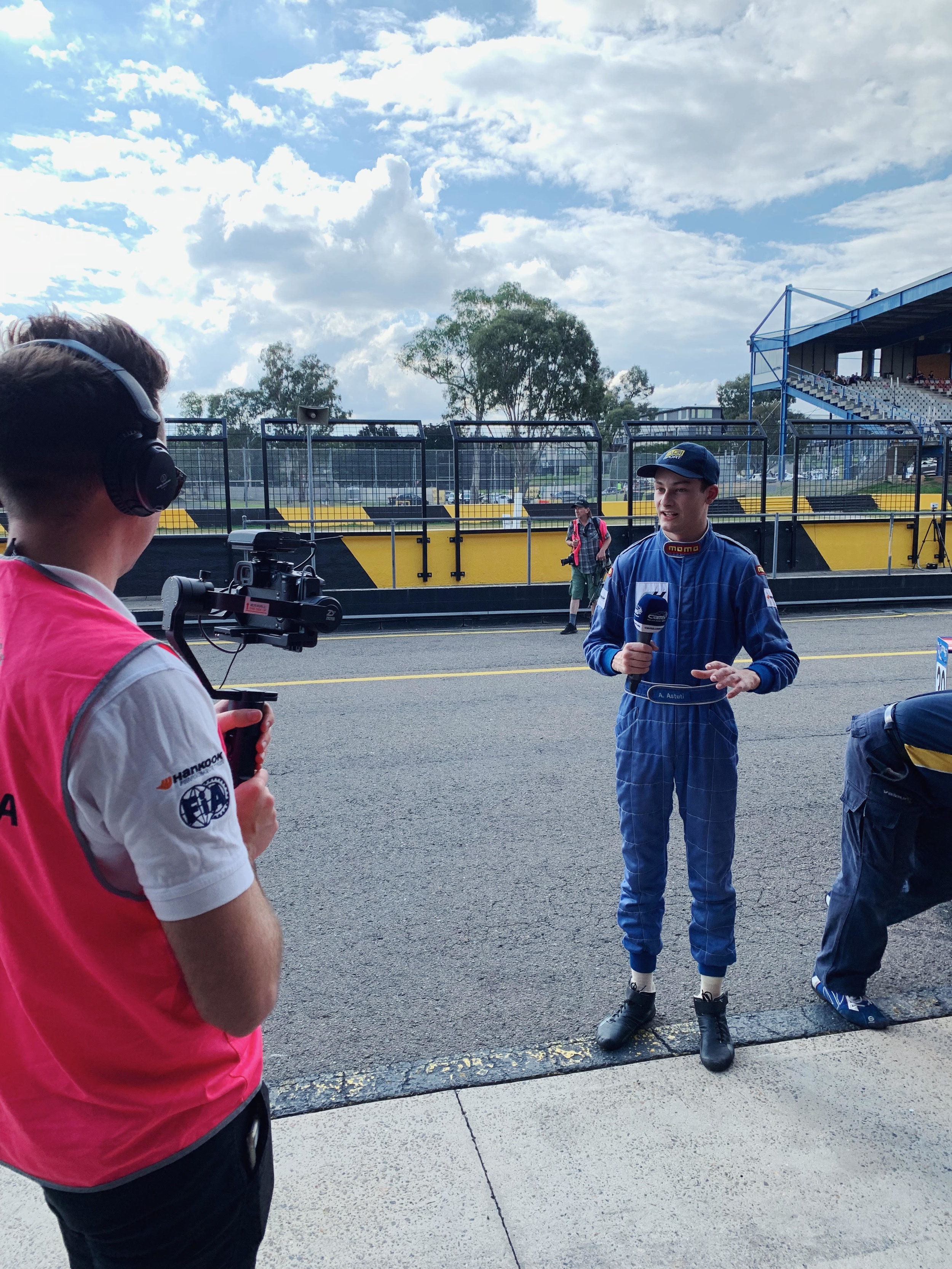 Antonio Astuti after the race.