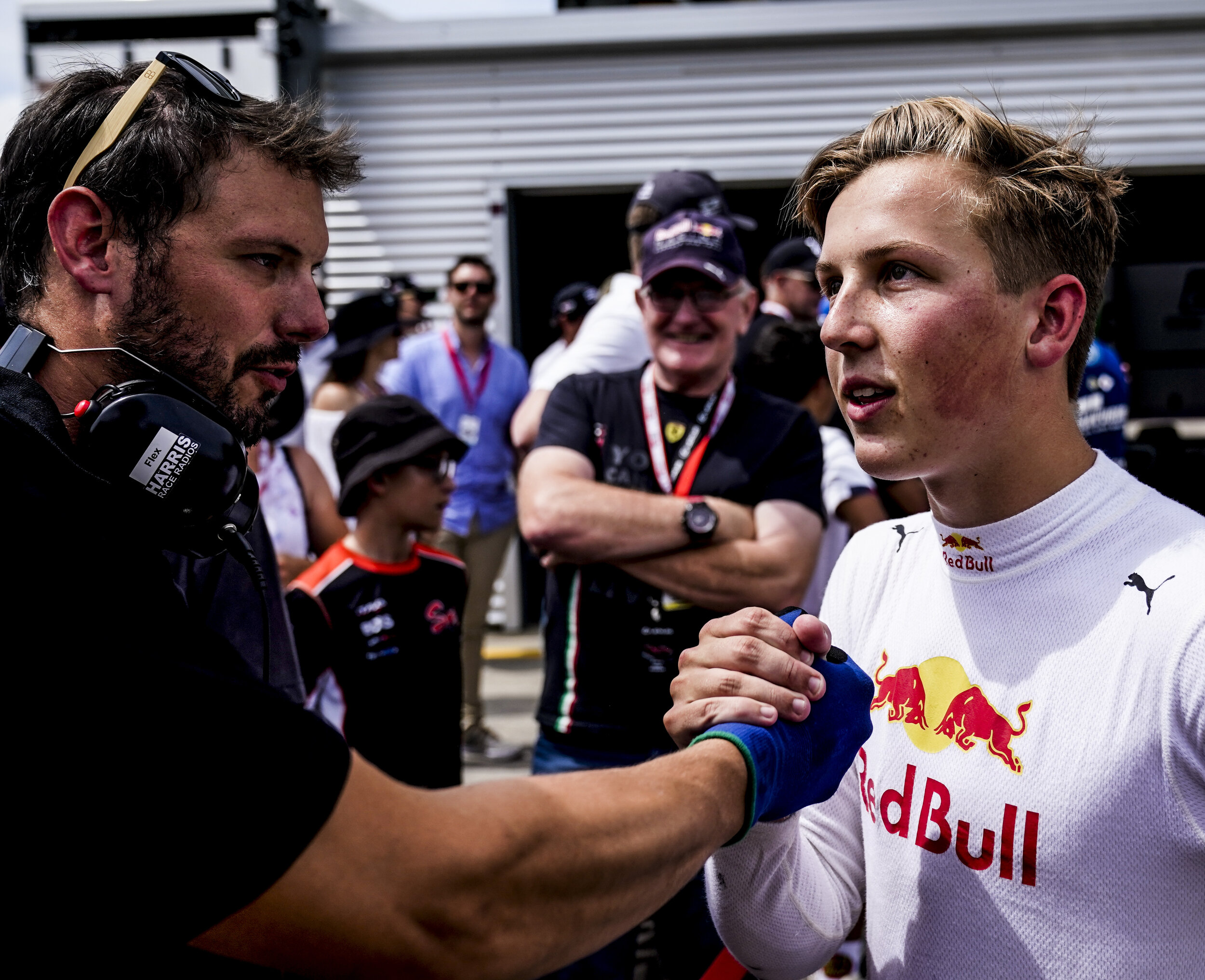Liam Lawson New Zealand Motor Cup paddock celebration