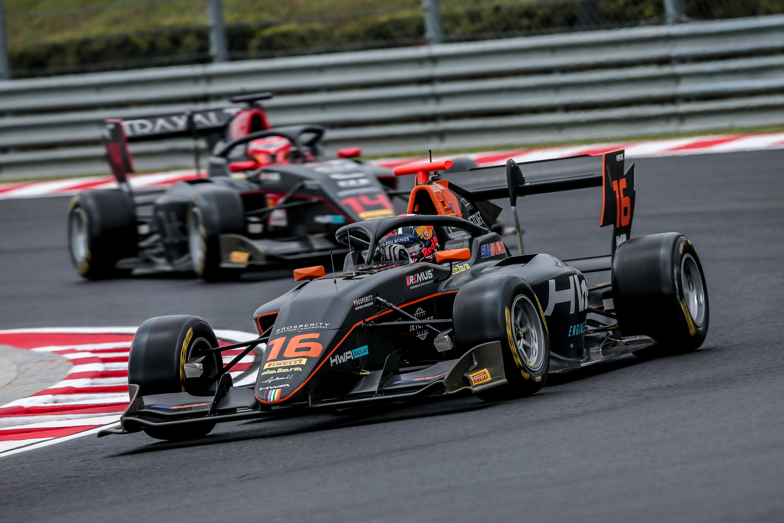 Jack Doohan works his way through the FIA Formula 3 field in Hungary. (Image: Supplied/Formula Motorsport Limited)
