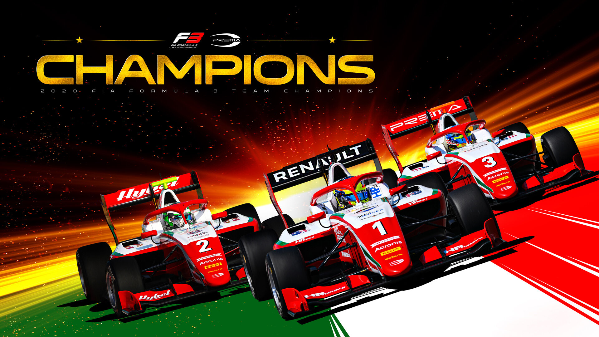 PREMA wins the FIA Formula 3 team championship in Monza. (Image: Twitter/FIA Formula 3)