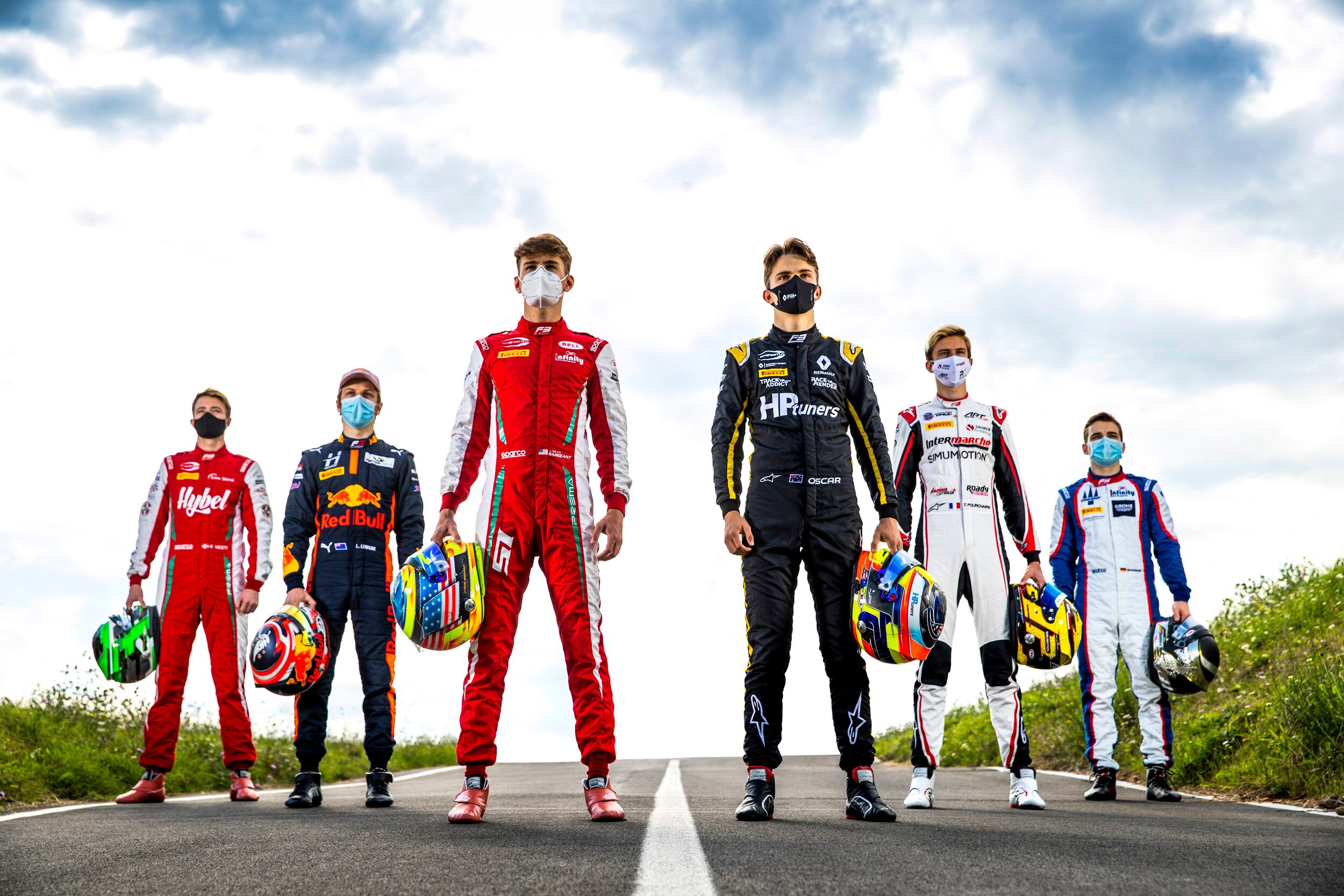 The 2020 FIA Formula 3 Championship contenders. (Image: Twitter/FIAFormula3)