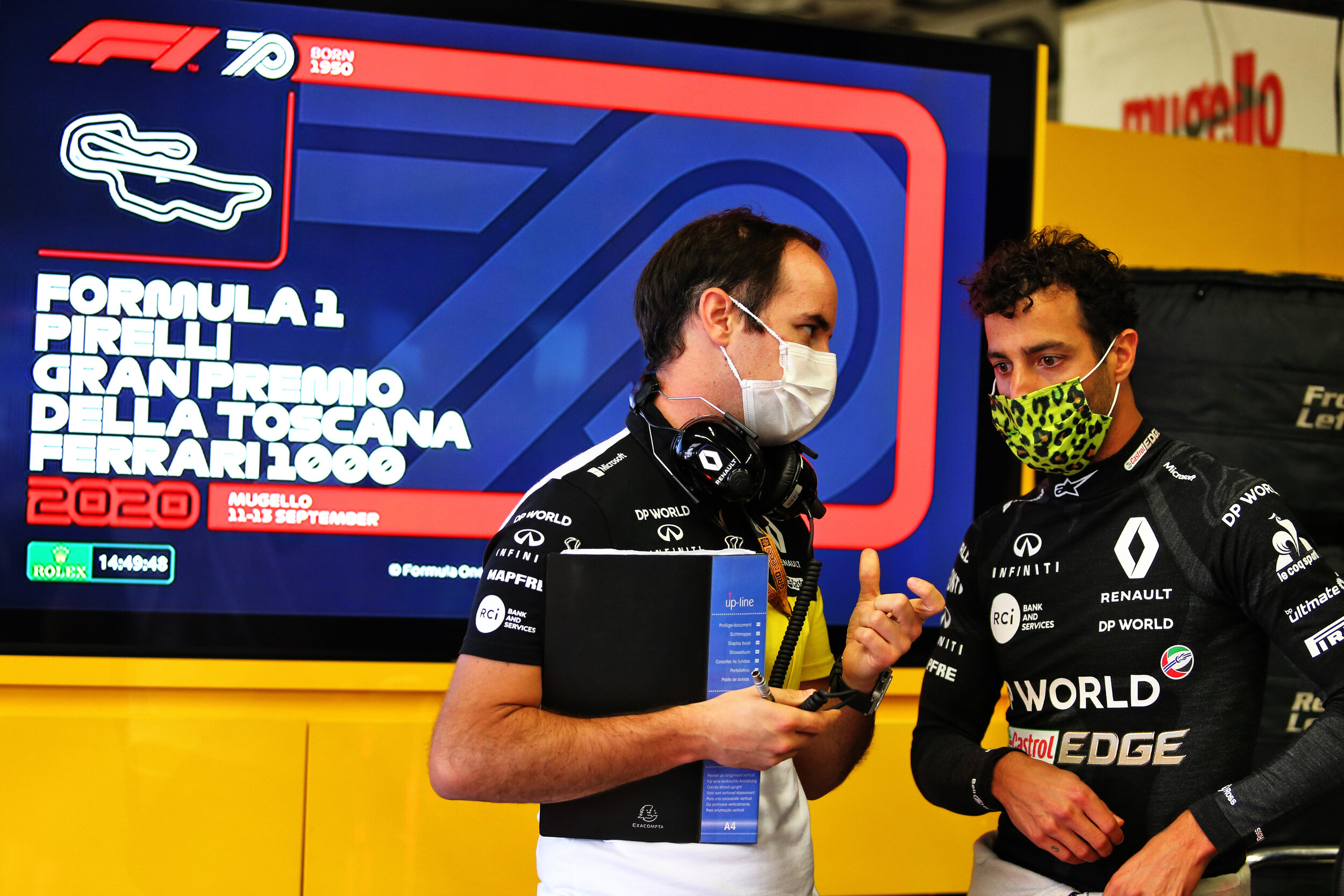 Daniel Ricciardo prepares for F1 qualifying at Mugello. (Image: Supplied)