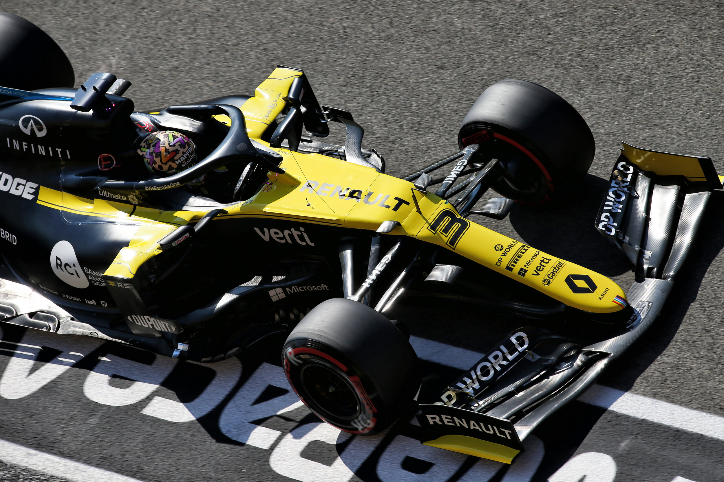 Daniel Ricciardo on track for F1 qualifying at Mugello. (Image: Supplied)