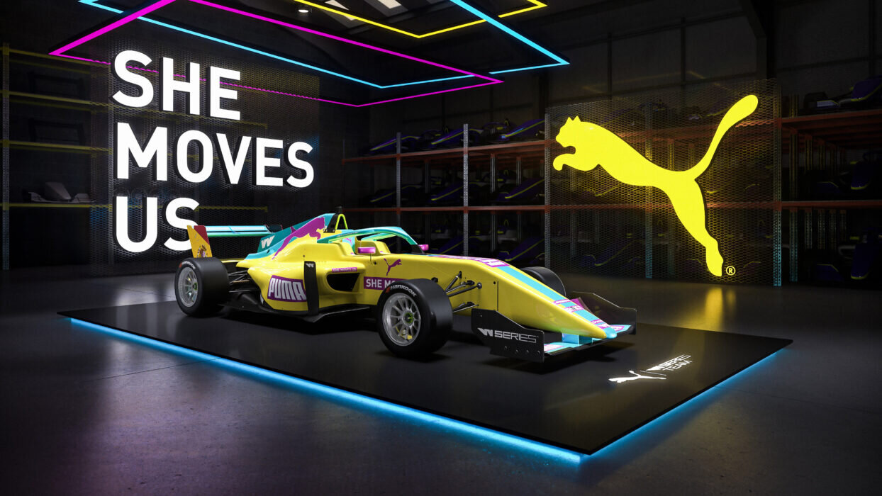The Puma W Series Team car. (W Series)