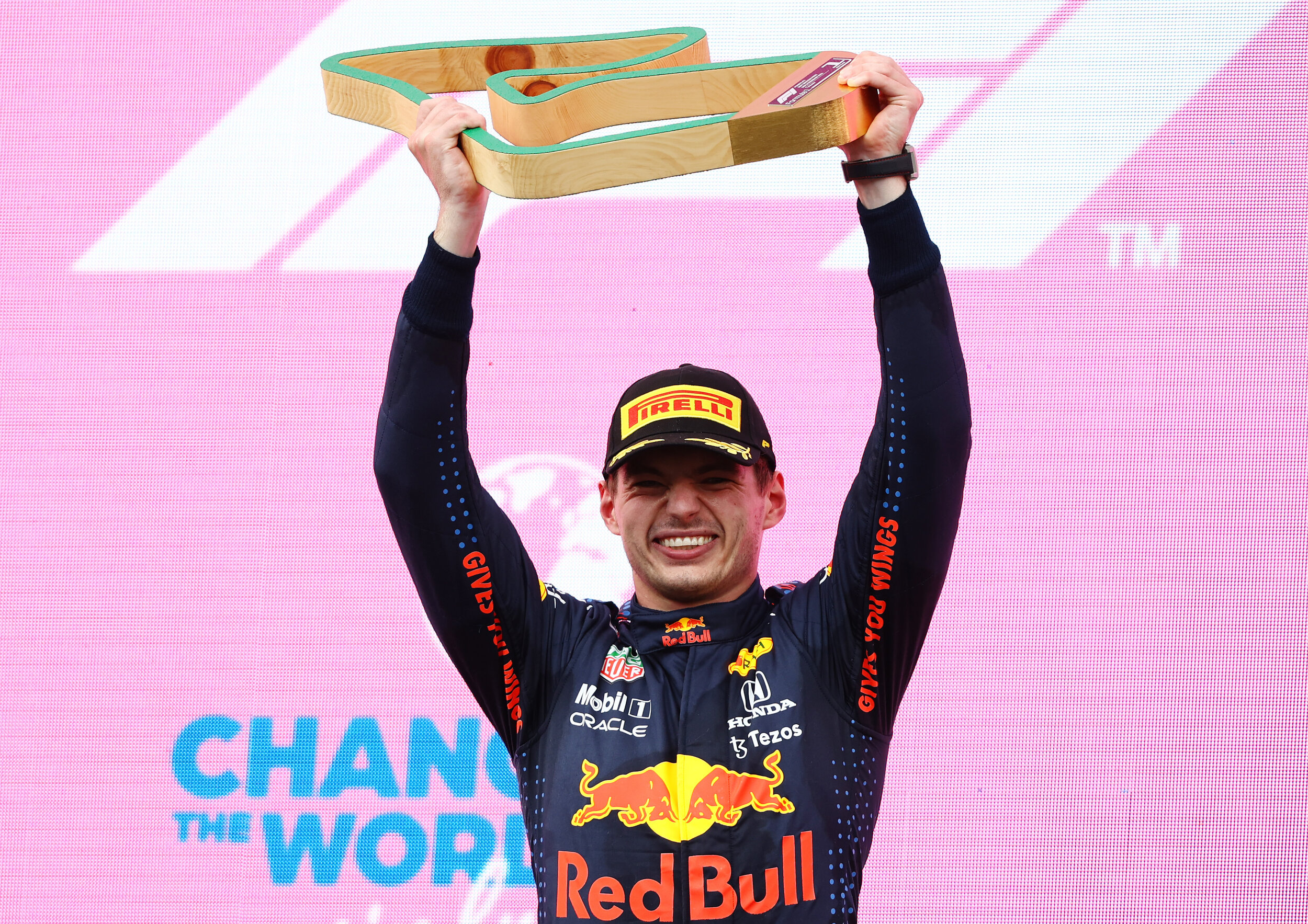 Max Verstappen celebrates his victory at the Styrian Grand Prix. (Getty Images/Red Bull Content Pool)