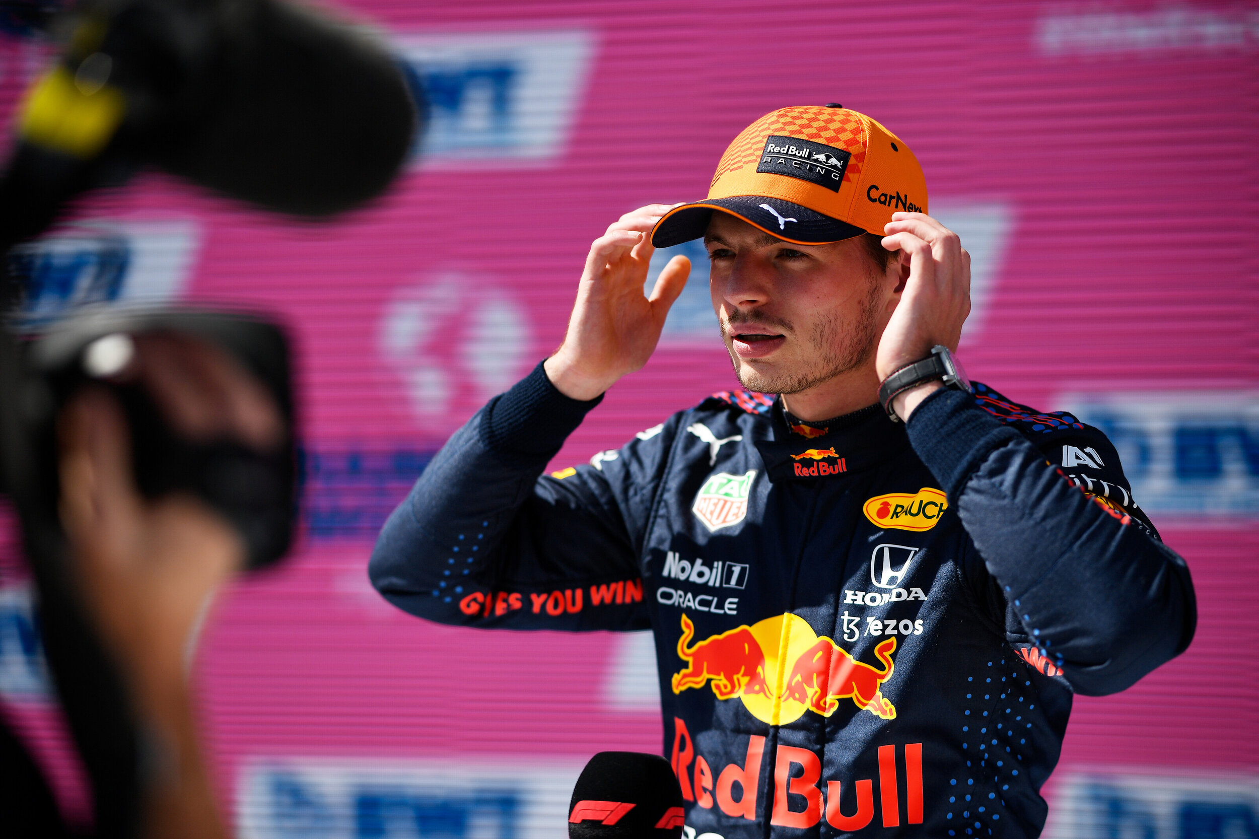 Despite his pole position, Max Verstappen was not entirely happy with his performance. (Getty Images/Red Bull Content Pool)