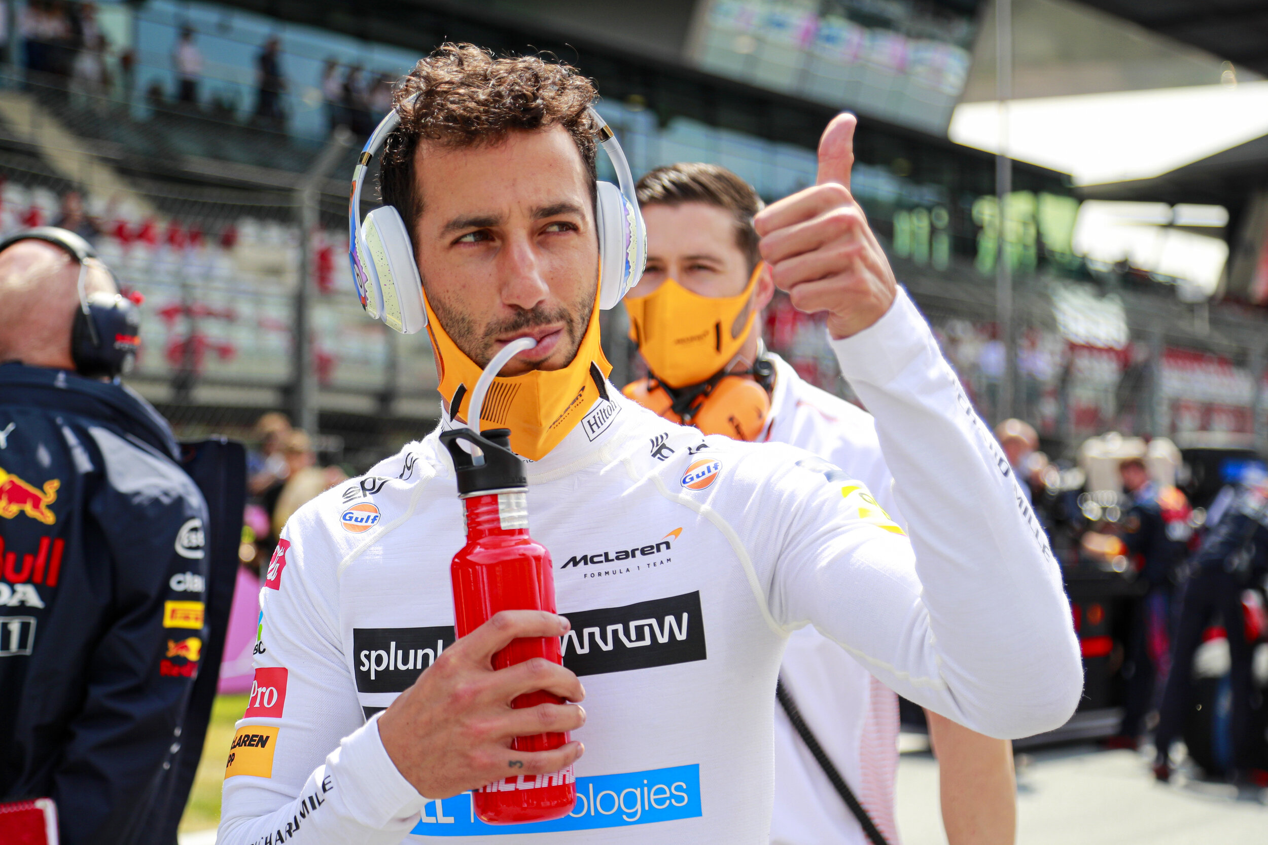 Daniel Ricciardo on the grid before the Austrian Grand Prix. (Motorsport Images/McLaren)