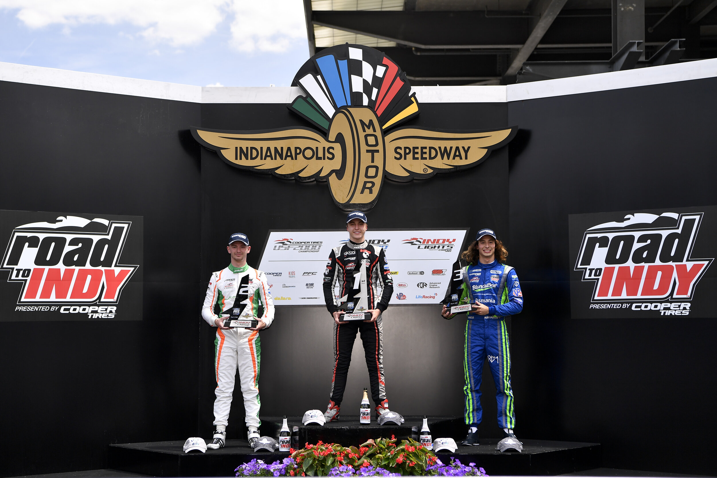 Alex Peroni’s sole podium came at the Indianapolis Motor Speedway. (Gavin Baker Photography/Road to Indy)