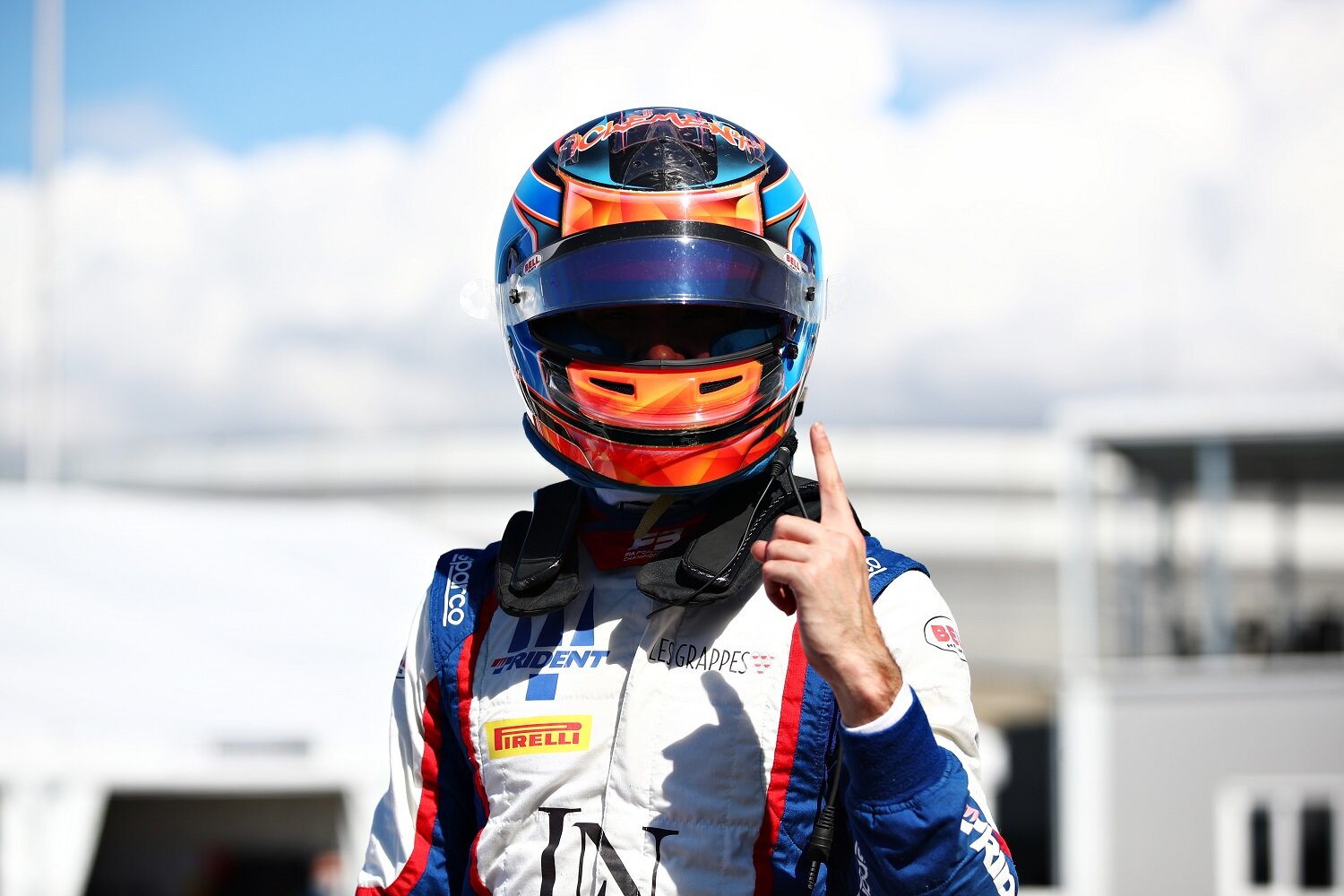 Jack Doohan celebrates his FIA Formula 3 pole position. (Formula Motorsport Limited)