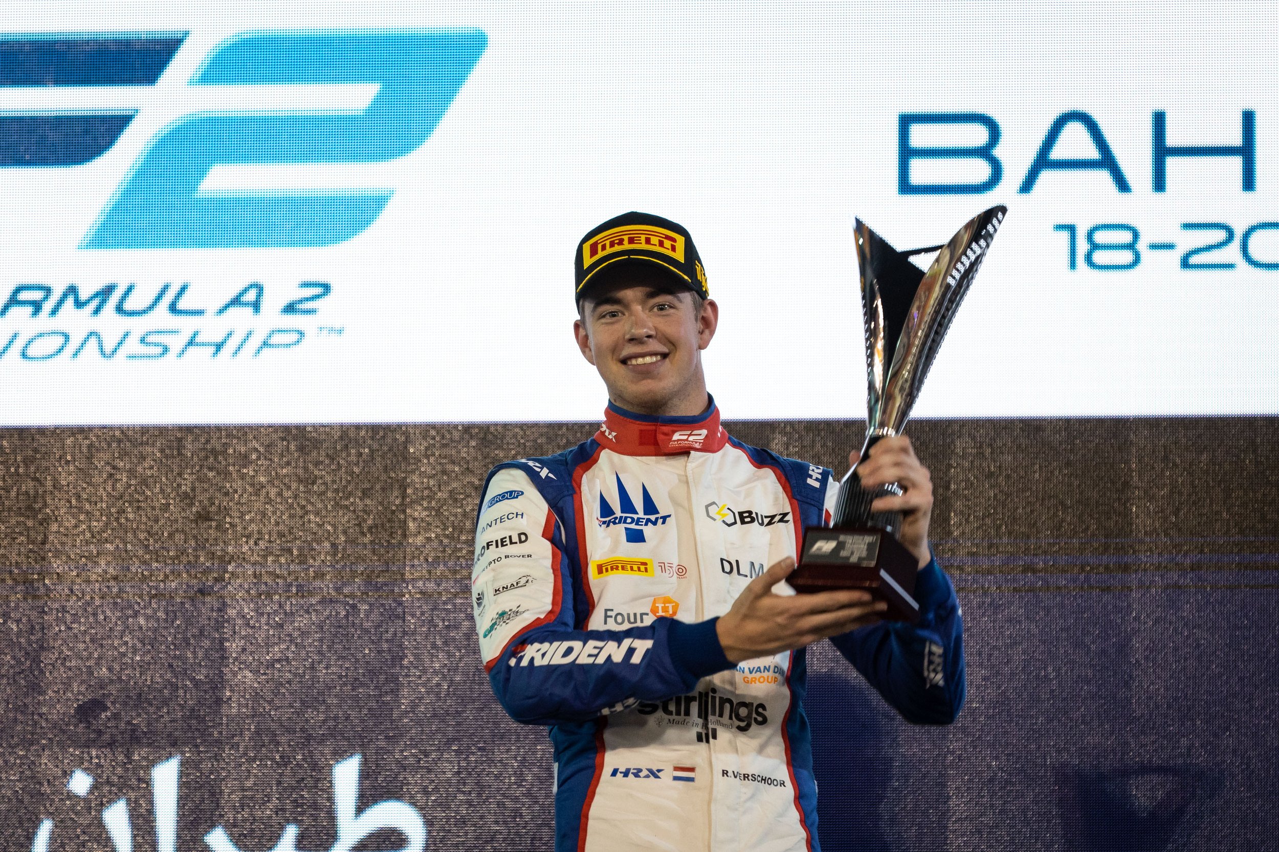 Richard Verschoor on the sprint race podium