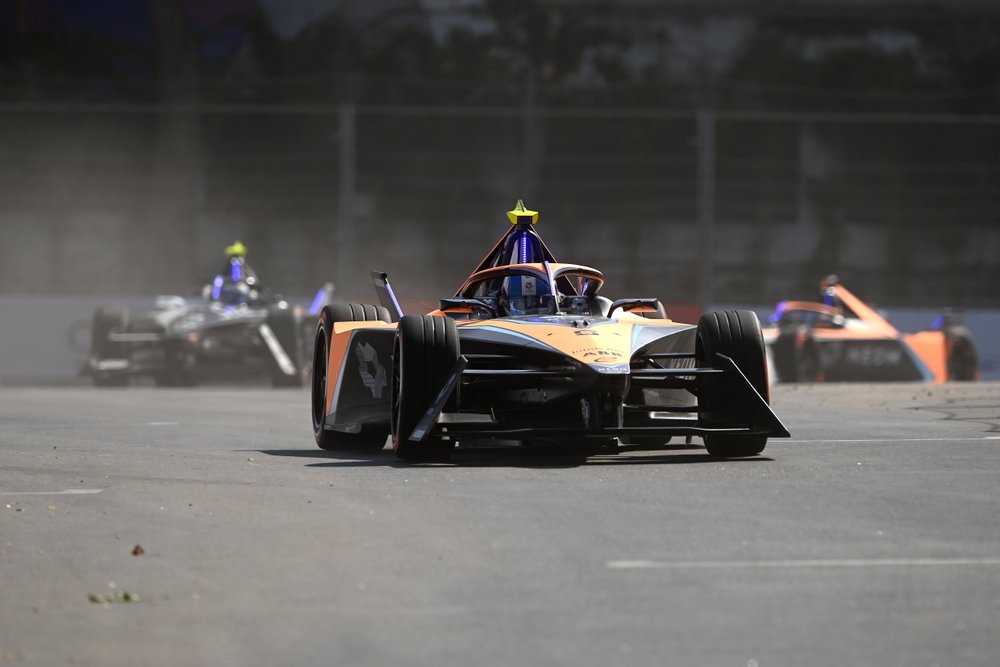 Jake Hughes on track in Hyderabad